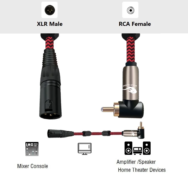 Аудиокабель XLR Male to RCA динамик DVD звуковая коробка миксер консоли усилители