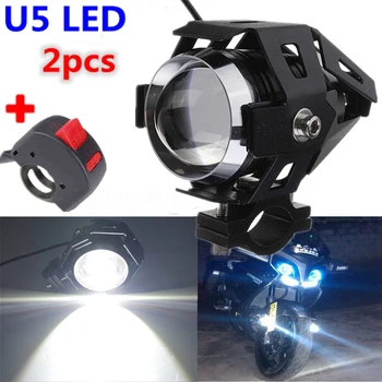 

New Motorcycle Off-road Vehicle Modified Headlights LED Spotlights U5 Upper Low Beam Motorbike Spot Lamp Motorcycle Accessories