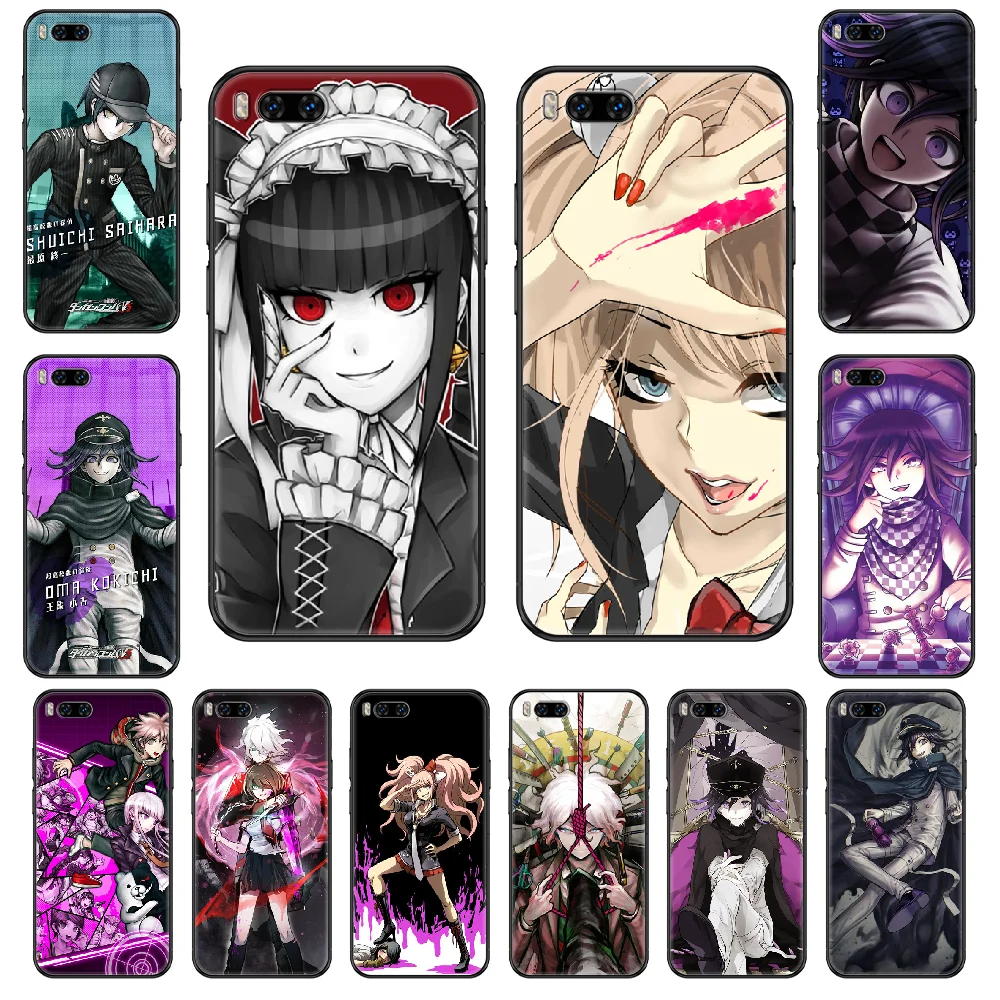 Game Danganronpa Phone case For Xiaomi Mi 6 8 9 A1 2 3 Max3 Mix2 Mix2S X T Lite Pro black silicone Etui trend bumper tpu hoesjes | Мобильные