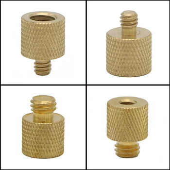 

2 pcs Camera tripod transfer screw 1/4 to 3/8 head screw connector 3/8 turn 1/4 turn screw Flare female Male Pipe