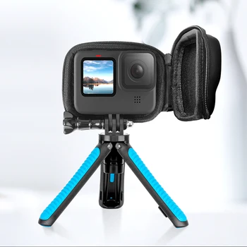 

GoPro 9 Storage Bag Waterproof Cover Shell Anti-fall Box Carrying Case With Tripod For GoPro Hero 9 Sport Camera Accessories