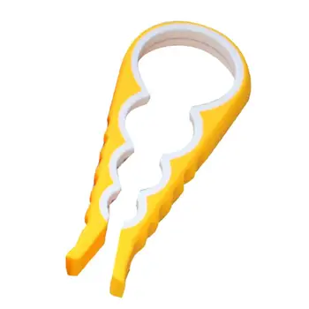 

Bottle Opener Handheld Tin Opener Jar Glass Bar Beer Bottle Cap Can 4 in 1 Multi-Purpose Kitchen Twist Tool Yellow
