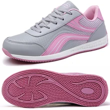 Весенняя обувь для гольфа для женщин, Нескользящие кроссовки для тренировок, розовые серые дышащие спортивные кроссовки для девочек, брендовая спортивная обувь