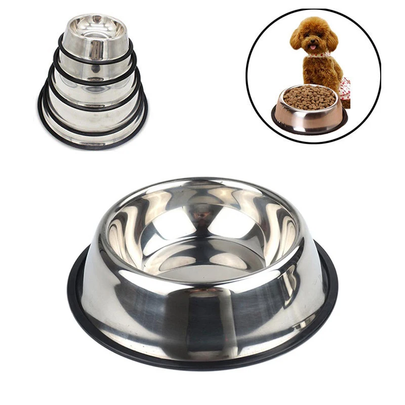 

Puppy Bowl Pet Pet Bowl Food Feeder NAS Safe Material Cat Accessory Pets Stainless Steel Bowl Dog Bowl