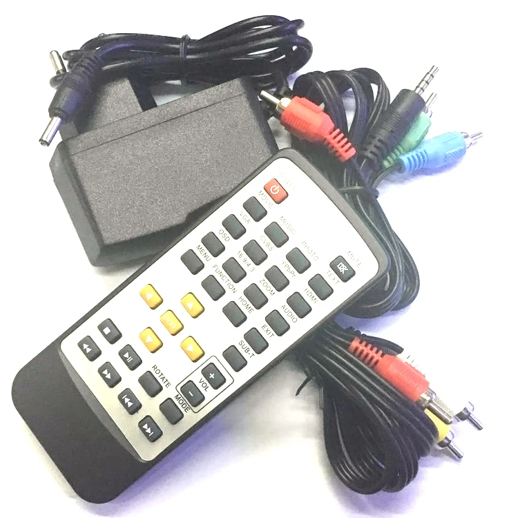 ЕС Plug Full Hd 1080P медиаплеер центр Мультимедиа Видео плеер с Hdmi Vga Av Usb Sd/Mmc Порт дистанционного управления Ypbpr кабель Mk