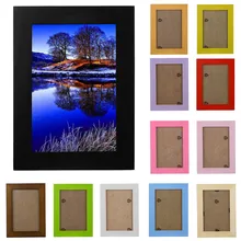 Frame photo Home Decor Wooden Picture Frame Wall Mounted Hanging Photo Frame рамки для фото free deliveryD5