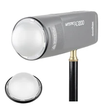 Godox AK-R11 Dome Diffuser, Compatibel Voor Godox H200R Ronde Flash Hoofd, Godox V1 Flash Serie V1-S, v1-N, V1-C, AD200 Pro AD200