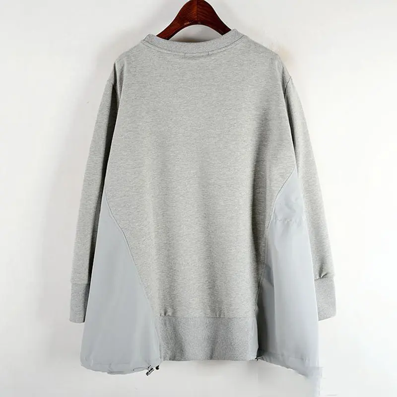 XITAO, плиссированная Толстовка на шнурке, модная новинка, элегантный маленький свежий пуловер, пэчворк, миноритарный Повседневный свитер, GCC2861