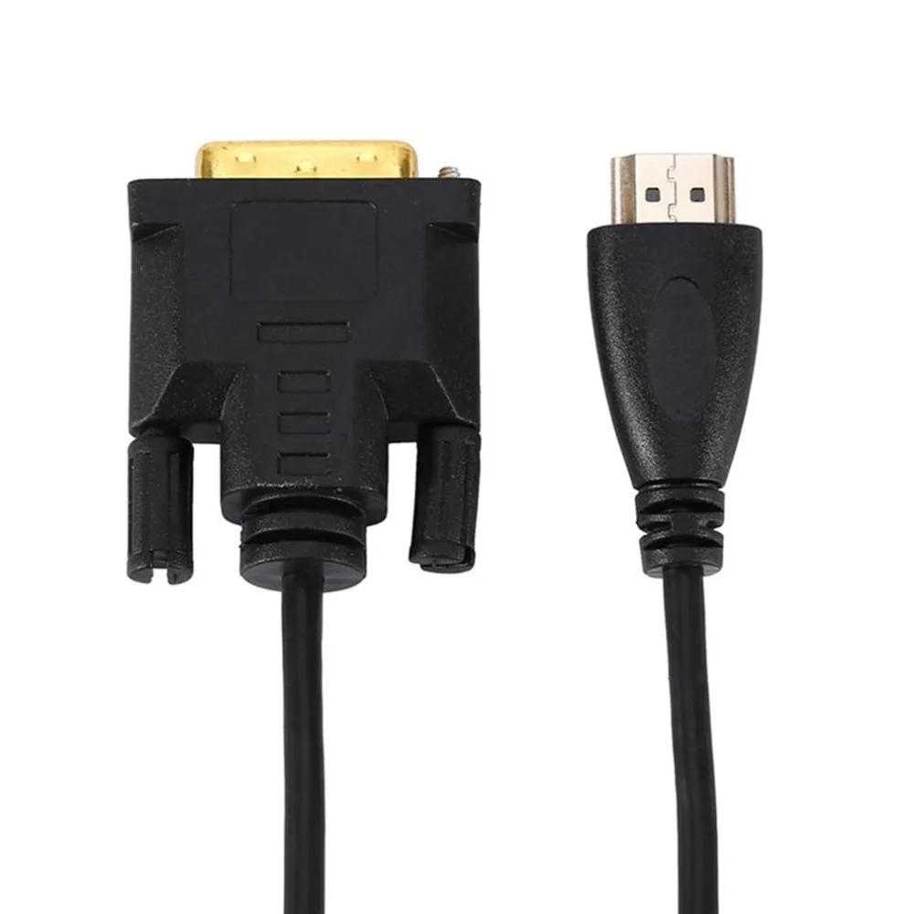 Ультра тонкий кабель HDMI видео кабель HDMI-Male-DVI 24+ 1 Мужской адаптер кабель для подключения дисплея с разрешением Full HD 1080P 1/1. 5/1. 8/2/3/5m "сделай сам"