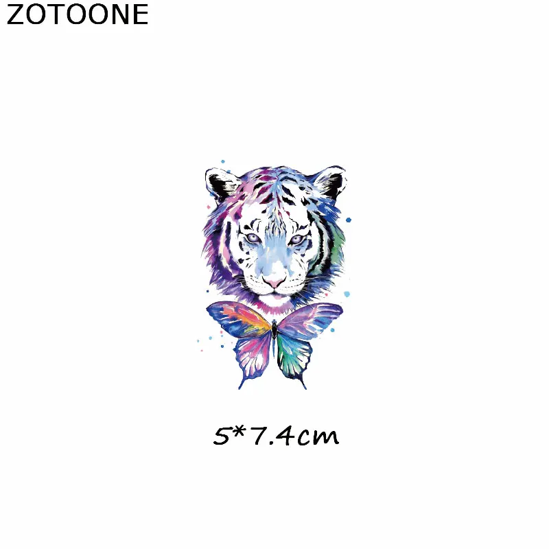 Термоклейкая нашивка ZOTOONE с изображением животных мультяшная собака тигр