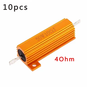 

10* 50W Watt Power Aluminum Metal Resistor F Amp Test Dummy Load 50x19x15mm Part