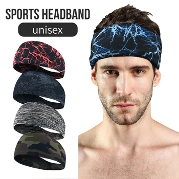 

2020 New Women Men Sport Gym Exercise Fitness Running Headband Lycra Breathable Absorbent Antiperspirant Belt