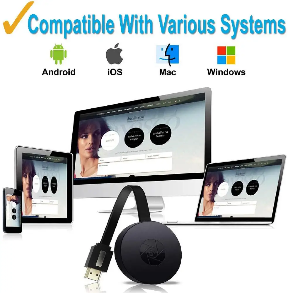 DishyKooker Android/IOS беспроводной HDMI дисплей донгл HD Мобильный ТВ проекция видео передача