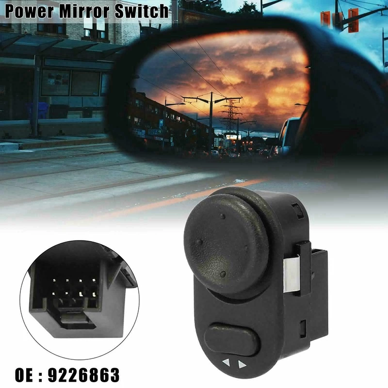 Side Mirror Rear View Switch Adjust Control Knob for Vauxhall Astra-G Opel Zafira Corsa Vectra Meriva 9226863 | Автомобили и