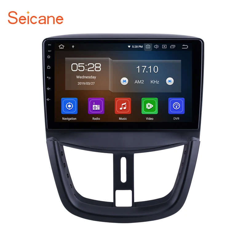 Seicane 9 дюймов Android 10 0 ОЗУ 4G автомобильное радио GPS навигация для Peugeot 207 2008 2009 2010-2014 IPS