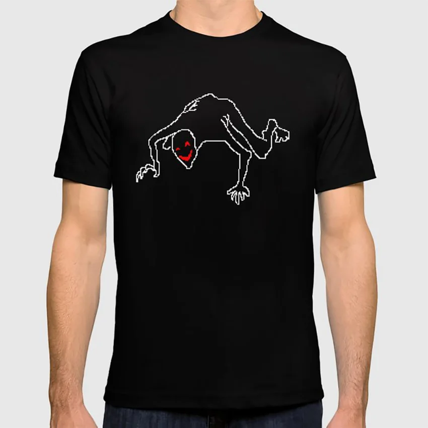 Michael T shirt pixel horror satan minimalist faith retro video games