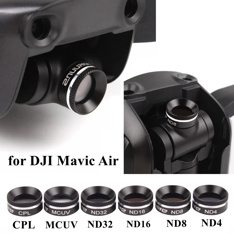 

for DJI Mavic Air Drone 4K Camera Gimbal Lens Filter Kit MCUV CPL ND Camera Lens Sunhood Protector for DJI Mavic Air Accessories