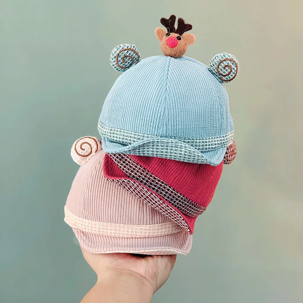 Женская шапка, новая модная детская бейсбольная кепка с героями мультфильмов на осень и зиму, теплая Кепка czapka zimowa