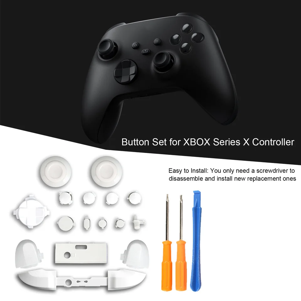 Xbox Series X Controller Replacement Kit with Screwdriver