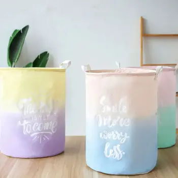 

Fashion Colorful Printed White Letter Gradient Storage Box