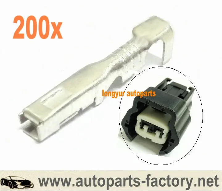 

200pcs fuel injector terminals for nissan 300zx 240sx 200zx silvia rb25det sr20 s13 r32