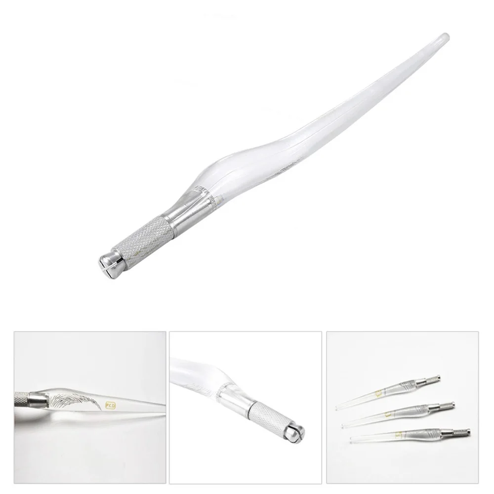 Ручка PCD для перманентного макияжа профессиональная Прозрачная черная ручка