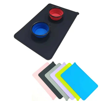 

Dog House Waterproof Pet Mat For Dog Cat Silicone Pet Food Pad Dog Feeding Placemat Easy Washing Pet Bowl Drinking Mat For Pets