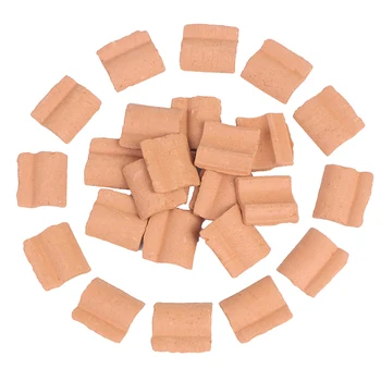 

25pcs Miniature Silica Gel Mould for Roof Tile Turning Mould Scenario Sand Table Diy Material House Roof Building Scene model