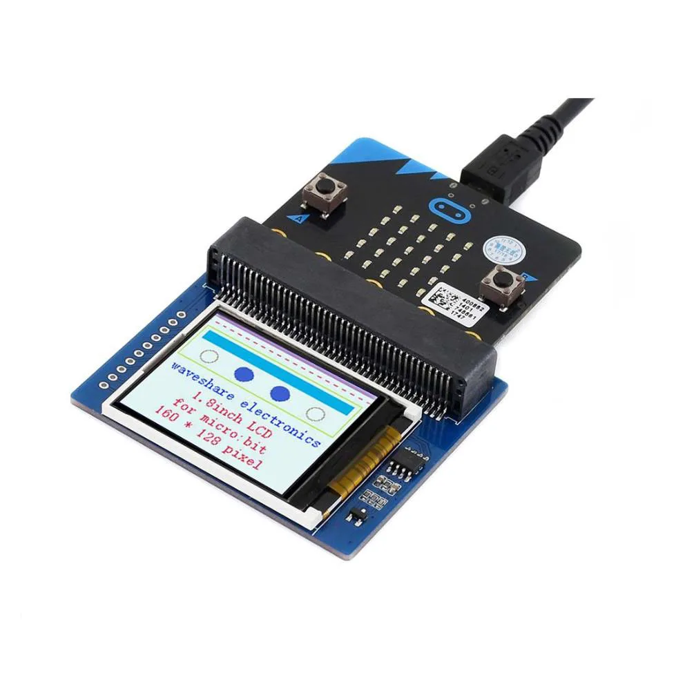 AiSpark 1,8 дюймовый цветной модуль дисплея для микро: бит, 160x128 пикселей, драйвер ST7735S, Цвет дисплея: RGB, 65K цветной SPI интерфейс