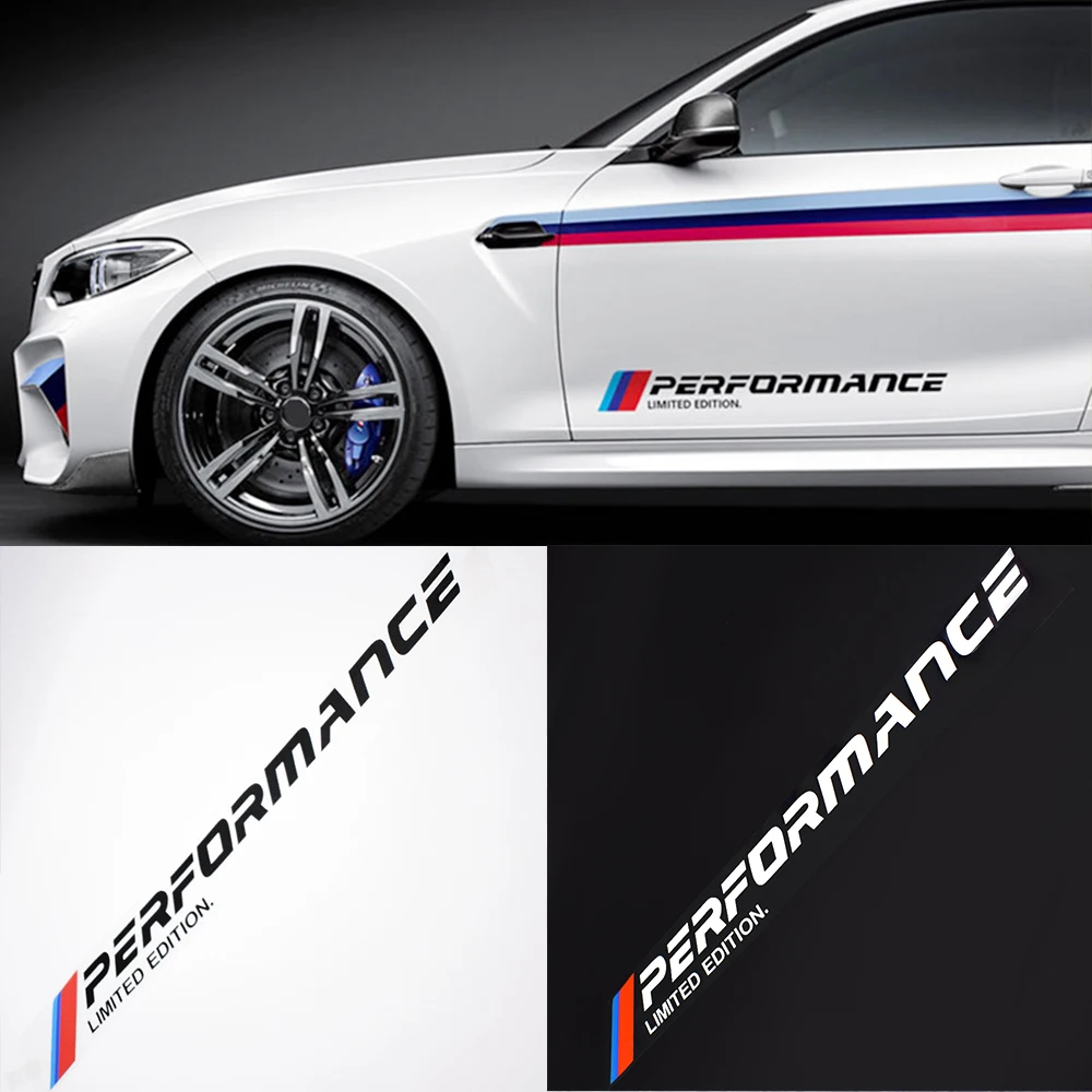 2pcs Car door Decal sticker For bmw performance X1 X3 X4 X5 X6 xDrive E34 E36 E39 E60 E61 E90 E91 E92 e93 F10 F15 f30 g30 M3 M6 |