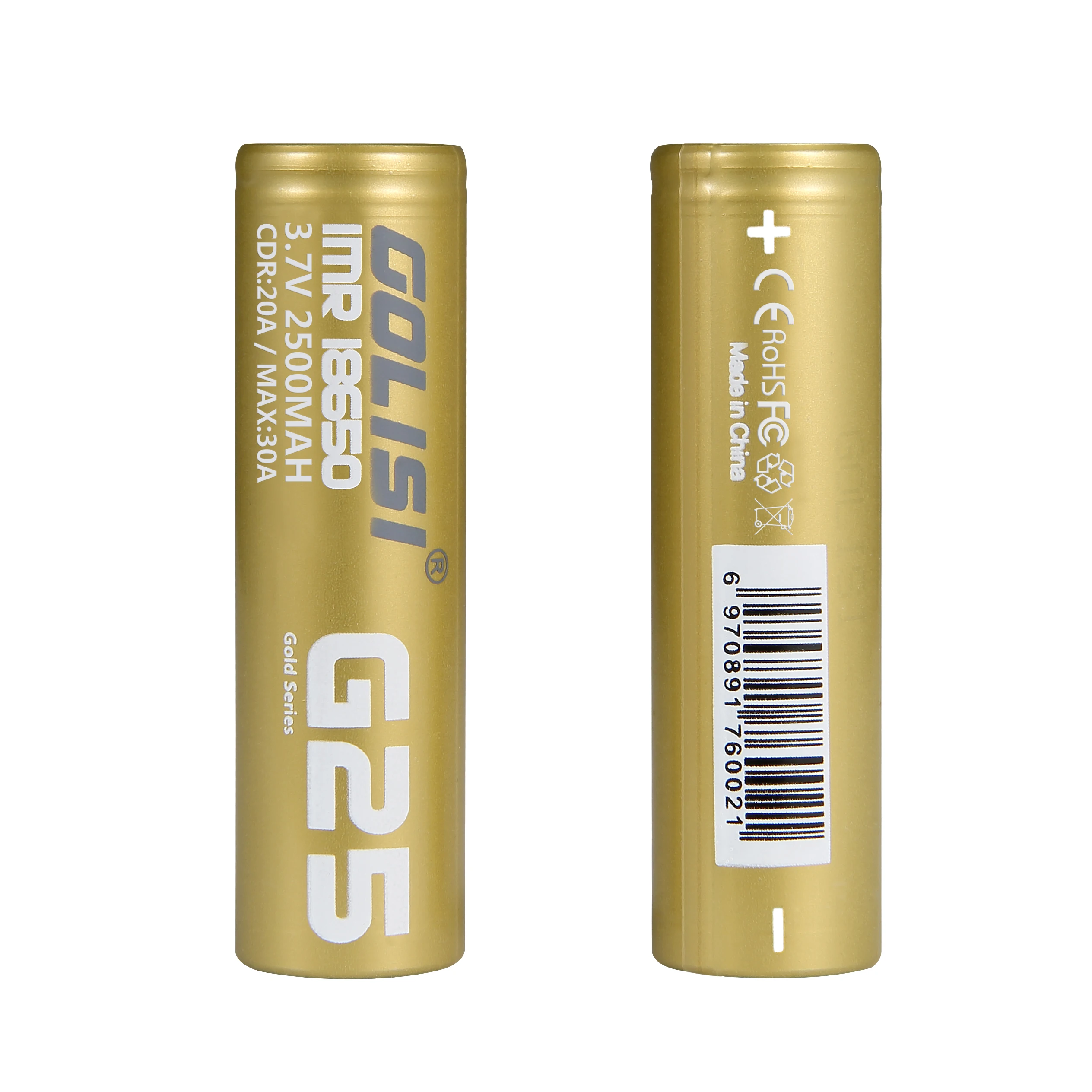 Golisi 4 шт. G25 IMR 18650 2500 мАч 30A E-CIG аккумуляторная батарея VAPE с Golisi O4 интеллектуальное зарядное устройство 2A Быстрая зарядка