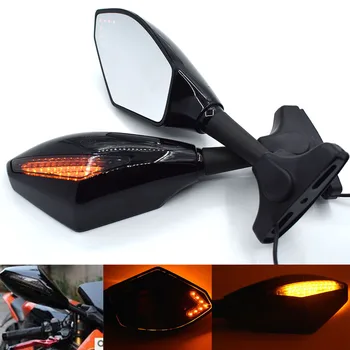 

Universal Motorcycle integrated LED Turn Signals Rearview Mirror For Honda RC51/RVT1000R 2000-2005 CBR1000RR 2004-2007