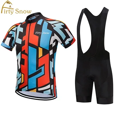 Jersey and Pants Велосипед для мужчин одежда костюм Лето короткий рукав велосипед одежда комплект одежда Pro Велоспорт Джерси Набор mallot MTB форма комбинезон - Цвет: Jersey and Pants