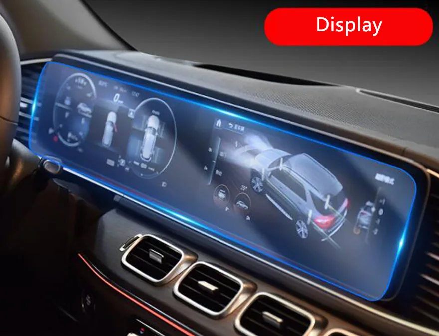 Для Mercedes-Benz new GLE 350 GLE 450 TPU прозрачная защитная пленка для дисплея, автомобильные аксессуары