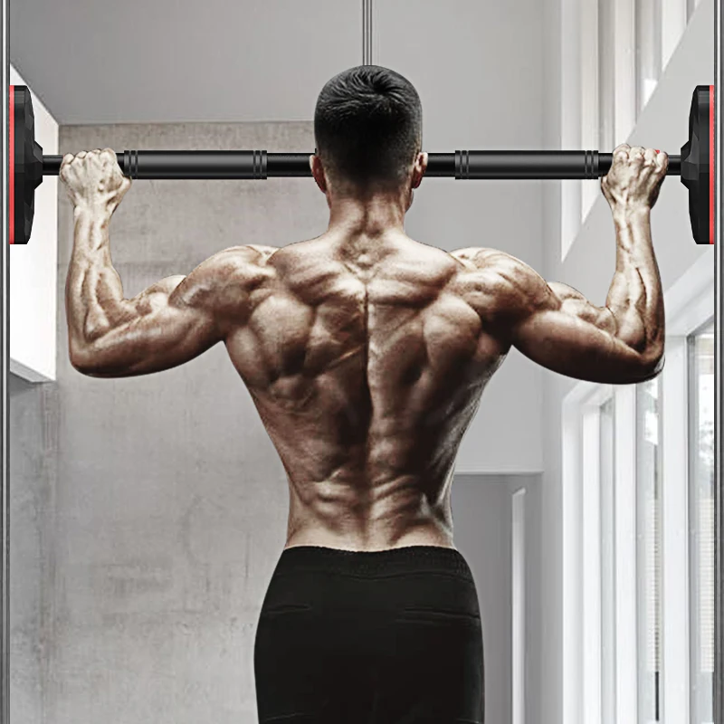Barras horizontais da porta de aço ajustável casa gym workout parede barra horizontal puxar para cima barra de treinamento esporte fitness sit-ups equipamentos