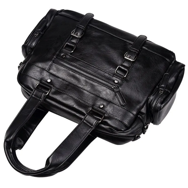 Hot Business briefcase men's bag skin cross-section handbag men Shoulder Messenger bag package Computer bag