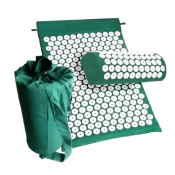 

Acupressure Massage Cushion Mat with Pillow for Stress Pain Tension Relief Relax H7JP