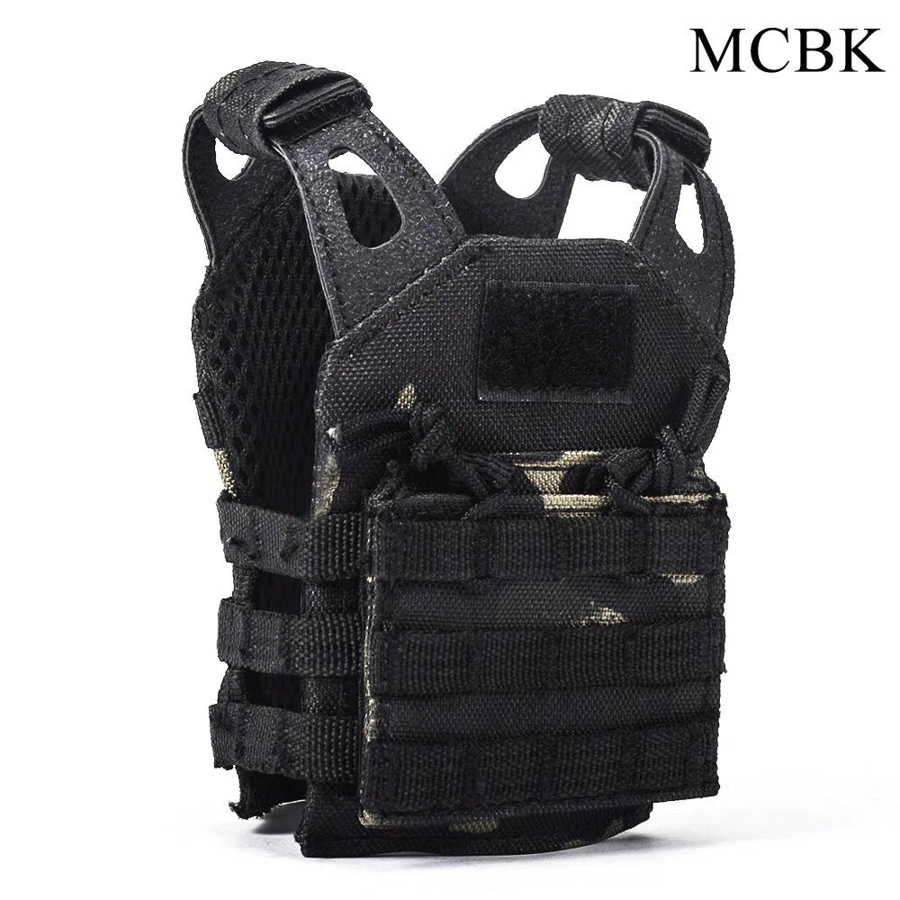 koozie военный Molle мини JPC Тактический Жилет Охотничий Открытый регулируемый пояс журнал орнамент кулон США - Цвет: MCBK