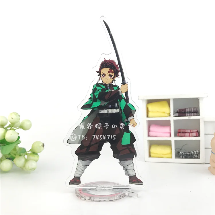 Японское аниме Demon Slayer: Kimetsu no Yaiba Kamado Tanjirou Kamado Nezuko Косплей фигурка на акриловой подставке модель декор стола подарки