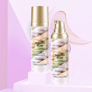 

Rainbow Tricolor Makeup Base Full Coverage Brighten Skin Primer Long Lasting MPwell