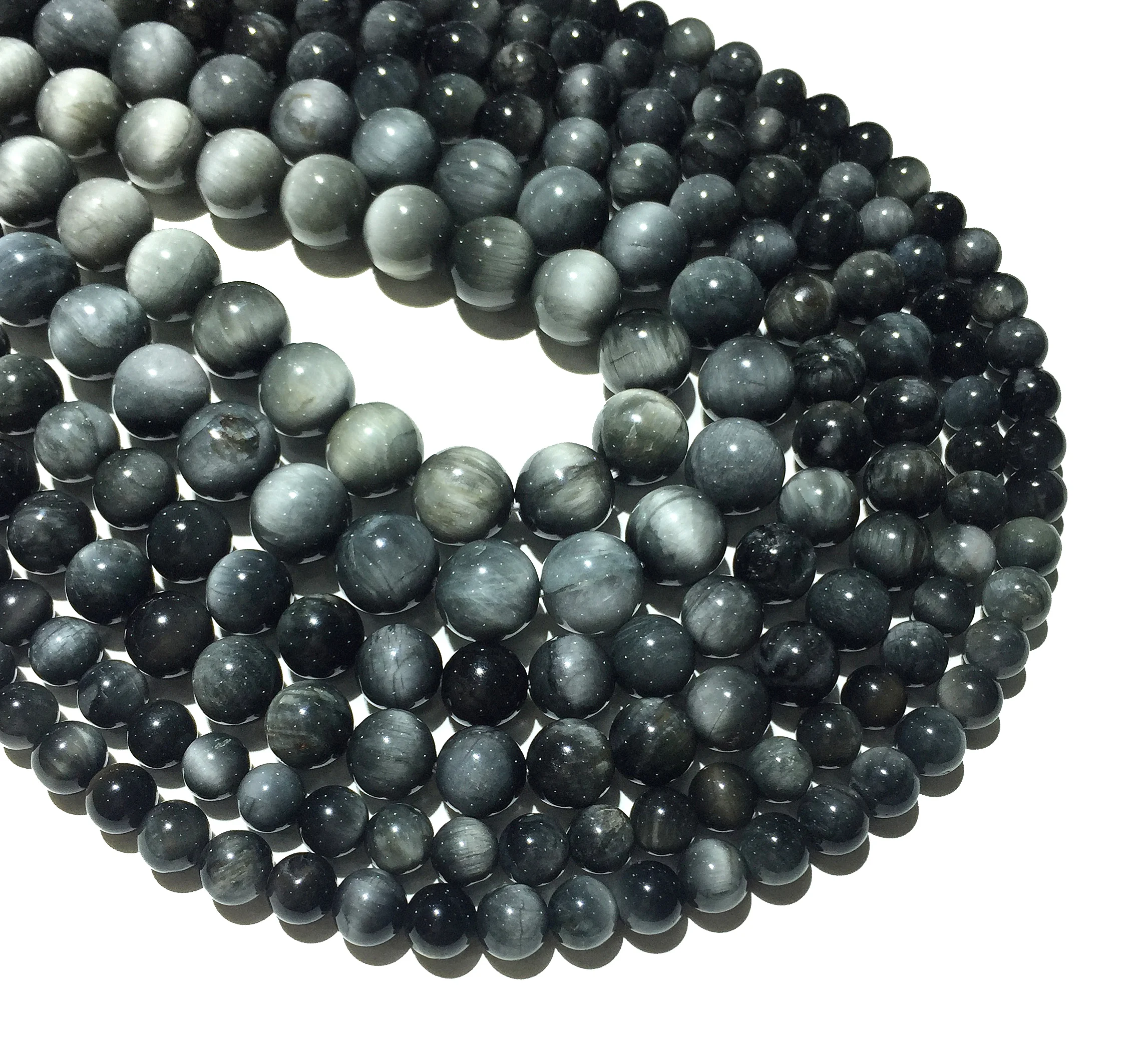 

Factory Price Natural Stone Hawk Eye Round Loose Beads Healing Energy For Jewelry Making Diy Charm Bracelet Necklace 6 8 10 12mm