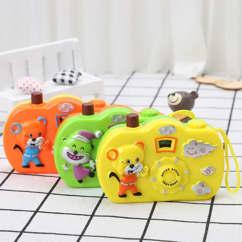 1Pc Animal Pattern Light Projection Camera Toy Educational Toys Children Gift-random color