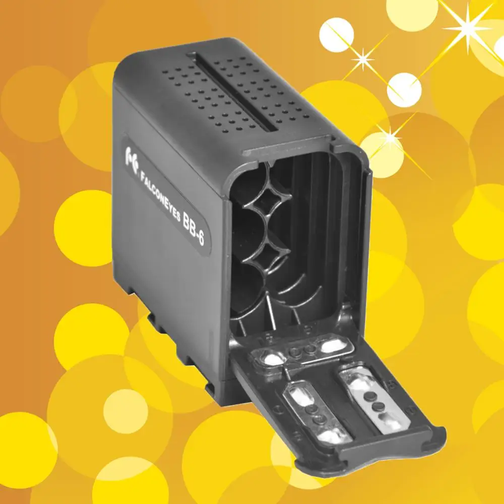 AA LR06 LR6 5# Battery Box Adapter Adaptor Power 7.2V for Neewer VILTRO Godox LED Video LED Replace SONY NP F550 F970 F750 F570