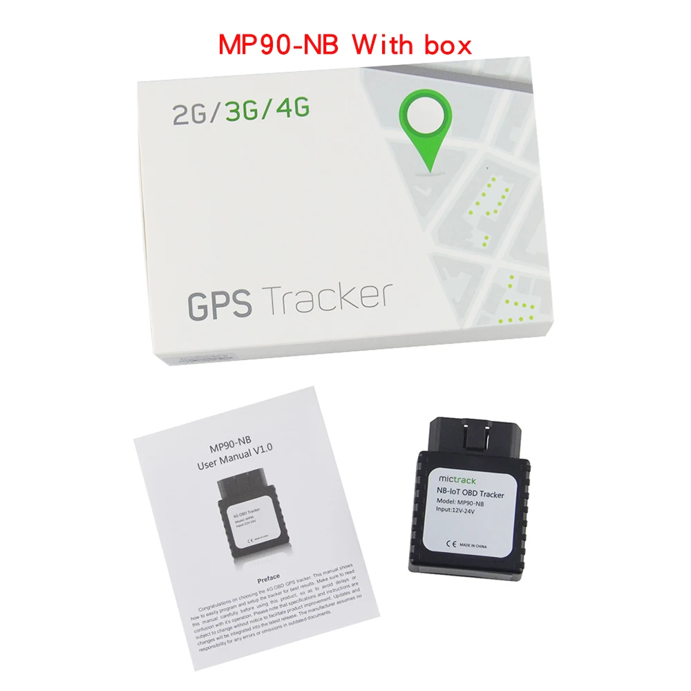 With box Автомобильный 4G gps трекер в режиме реального времени OBD II разъем gps отслеживающее устройство с удалением и отключением транспортного средства сигнализация низкого заряда батареи - Цвет: With box