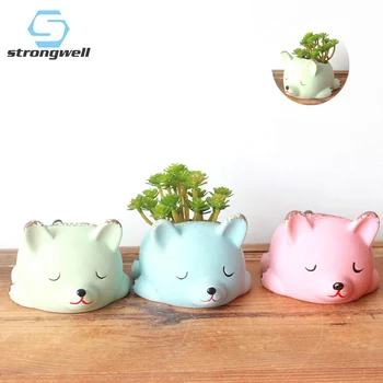 

Strongwell Nordic Fleshy Ceramic Flower Pot Stoneware Animal Pot Desktop Handmade Garden Plant Pot Planter Home Decoration