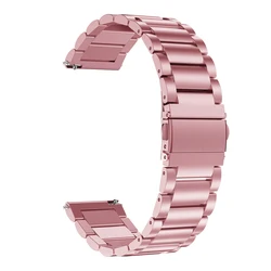 Elegant 20mm Stainless Steel Watch Bracelet Replacement Strap - 20mm (Pink)