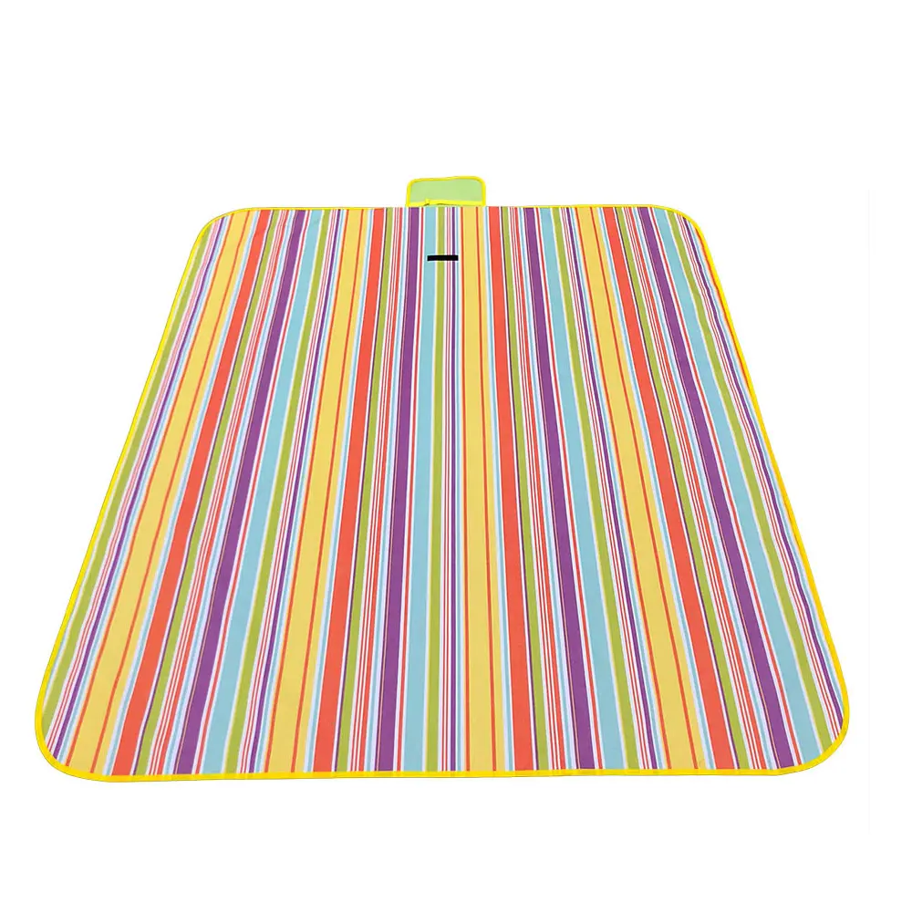 Practical Outdoors Tent Cloth Moisture Resistant Pad Picnic Pad Travel Multifunction Camping Mat Stripe Picnic Mat Sturdy