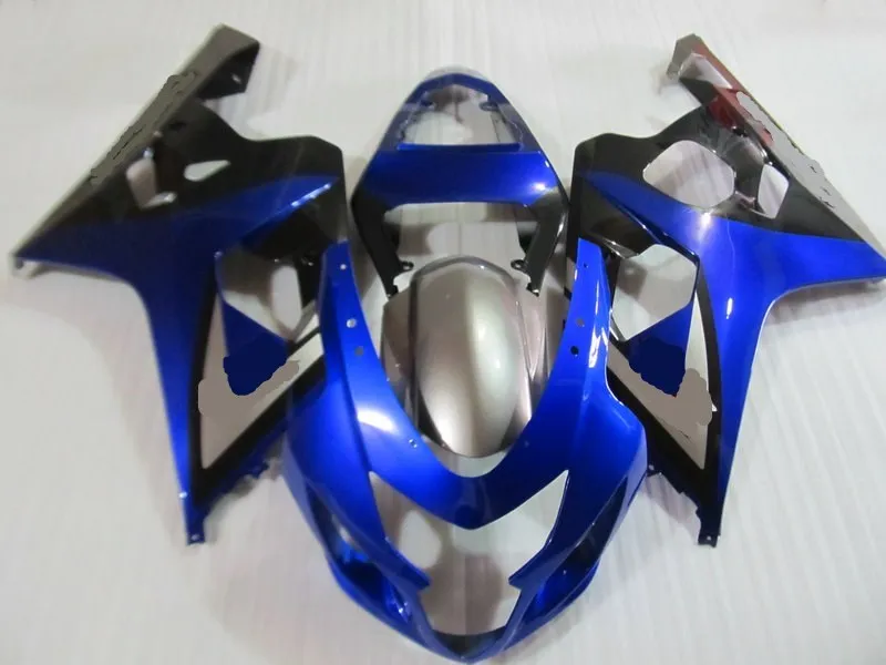 Набор обтекателей мотоцикла для GSXR600 750 K4 04 05 GSXR 600 GSXR750 2004 2005 ABS синий серебристый
