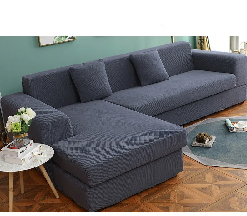 ZHUO MO Elasticity Simple sofa cover Solid color decoration for home for sofa couch slipcovers cloth all-inclusive sofa cover