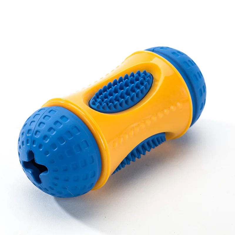 Hipidog дозатор для собак интерактивные игрушки для собак резиновые жеватели для средних и больших собак - Цвет: Blue